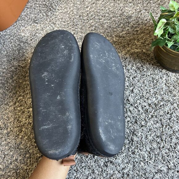 Huckberry Greys Wool Indoor Outdoor Slipper Boots Rubber Sole Charcoal Gray 10 - Picture 5 of 9